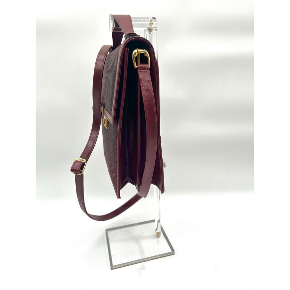 LA LAURENT Vintage Textured Horse Hair Accordion Bag, Combination Lock Closure - Picture 6 of 13